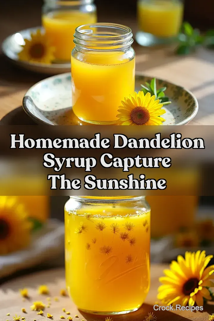 Homemade Dandelion Syrup Capture the Sunshine