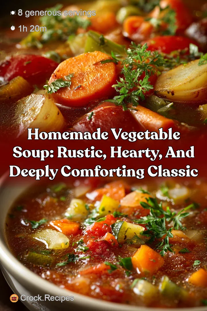 Homemade Vegetable Soup: Rustic Hearty and Deeply Comforting Classic