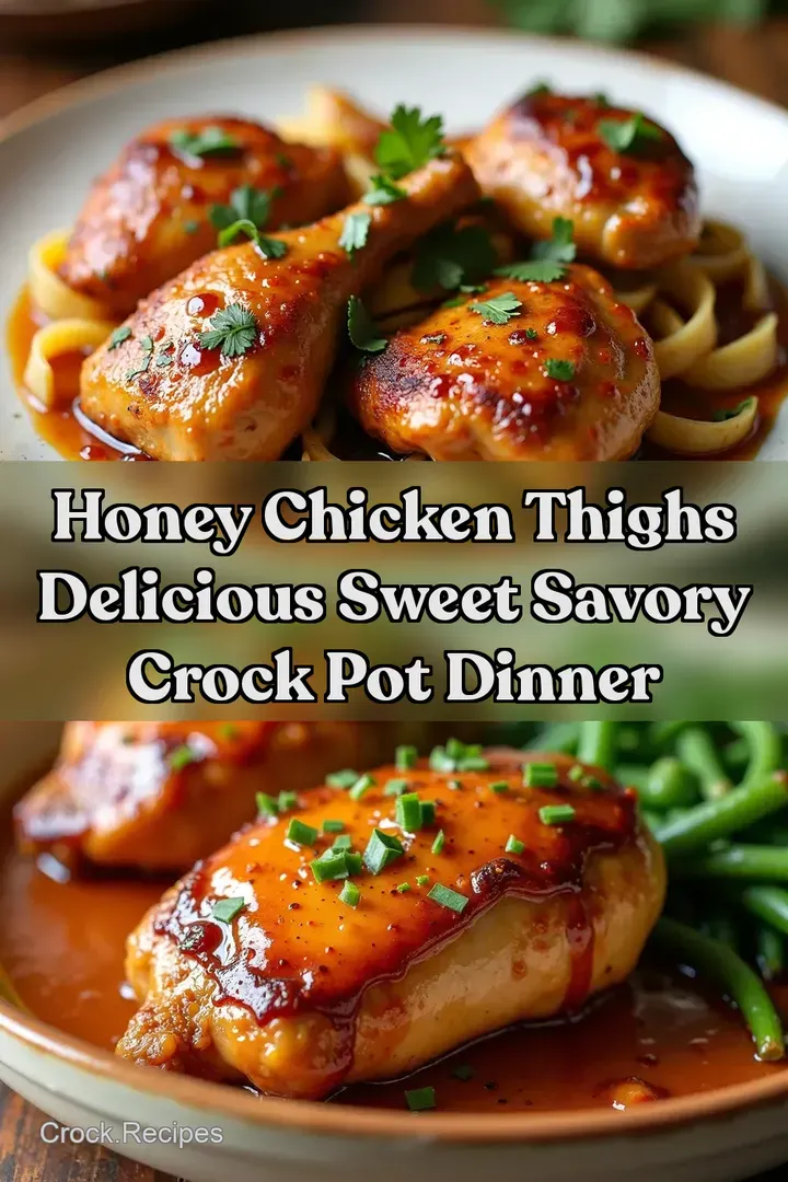 Honey Chicken Thighs Delicious Sweet Savory Crock Pot Dinner