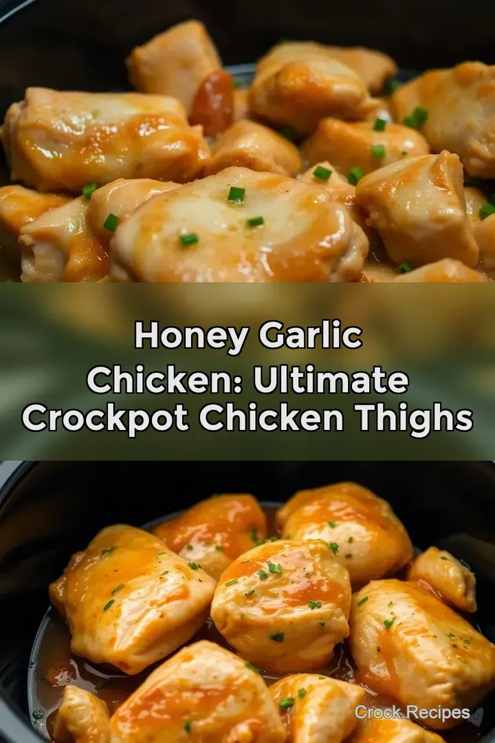 Honey Garlic Chicken: Ultimate Crockpot Chicken Thighs