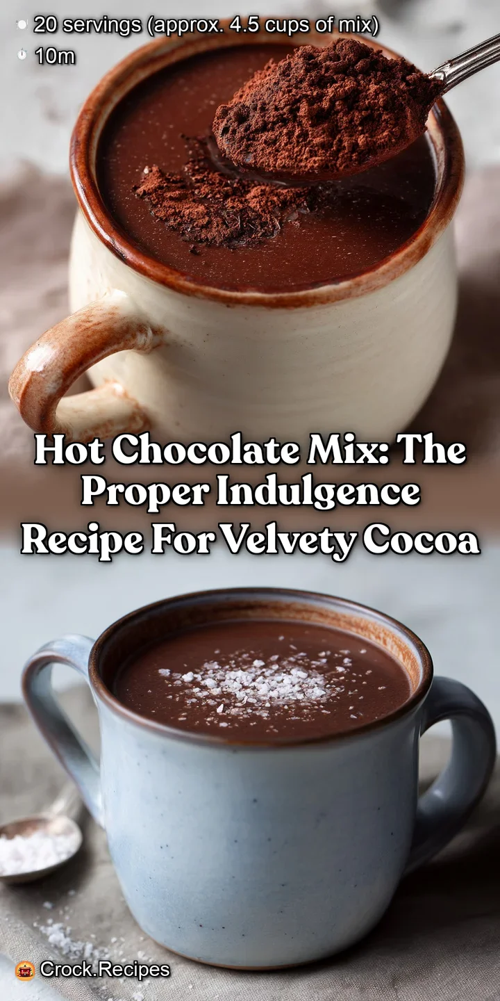 Hot Chocolate Mix: The Proper Indulgence Recipe for Velvety Cocoa