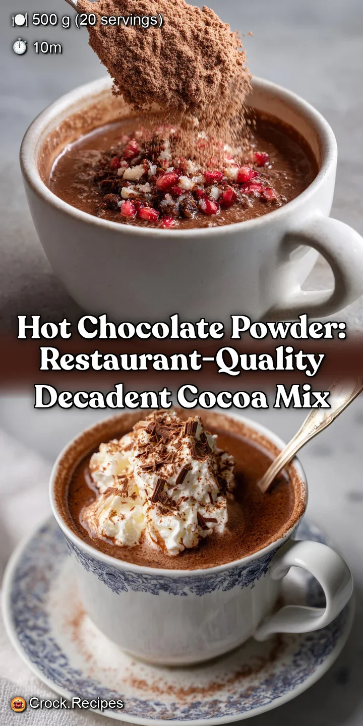 Hot Chocolate Powder: Restaurant-Quality Decadent Cocoa Mix