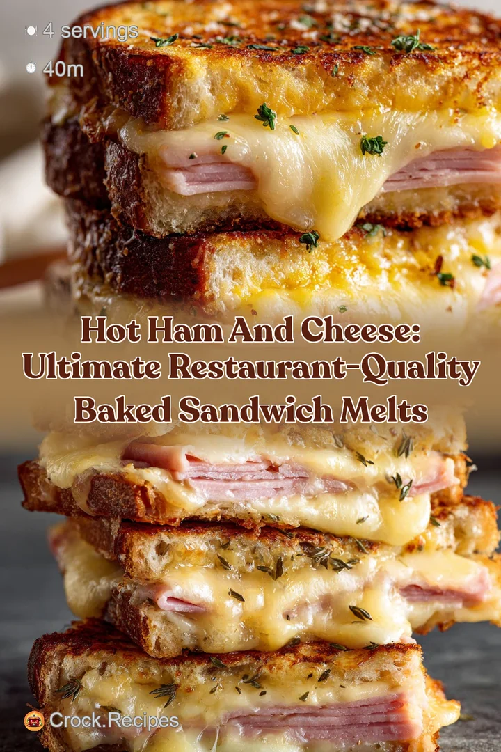 Hot Ham and Cheese: Ultimate Restaurant-Quality Baked Sandwich Melts