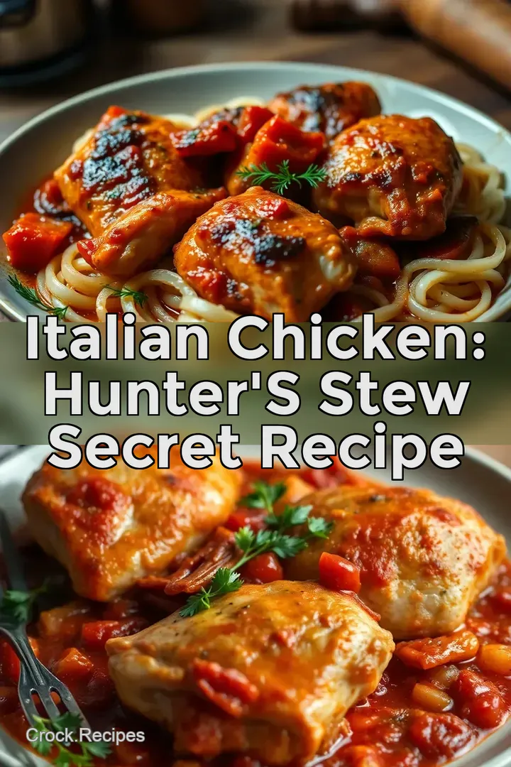 Italian Chicken: Hunter s Stew Secret Recipe