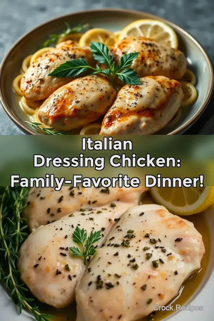Italian Dressing Chicken: Family-Favorite Dinner! : PIN FOR LATER Italian Dressing Chicken: Family-Favorite Dinner!