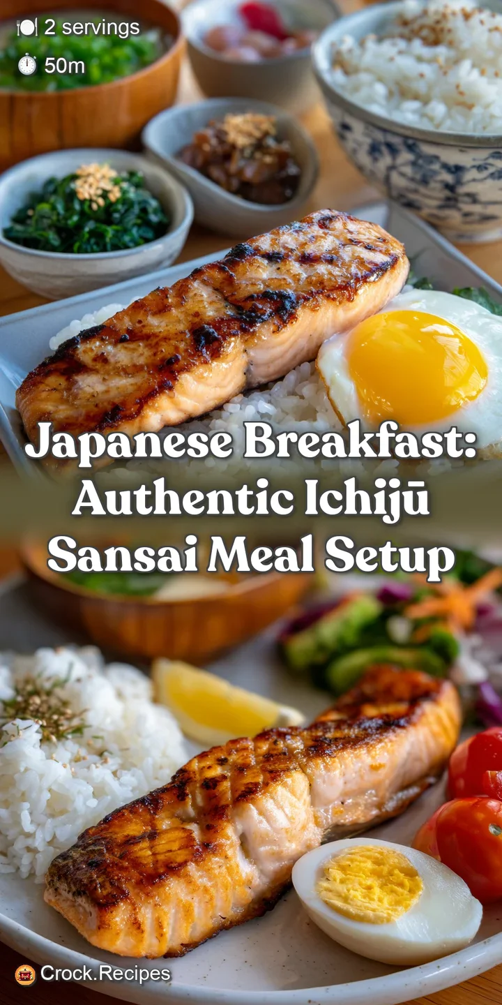 Japanese Breakfast: Authentic Ichijū Sansai Meal Setup