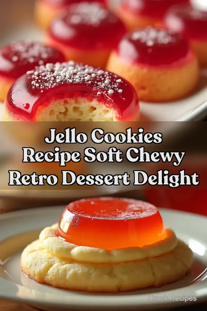 Jello Cookies Recipe Soft Chewy Retro Dessert Delight