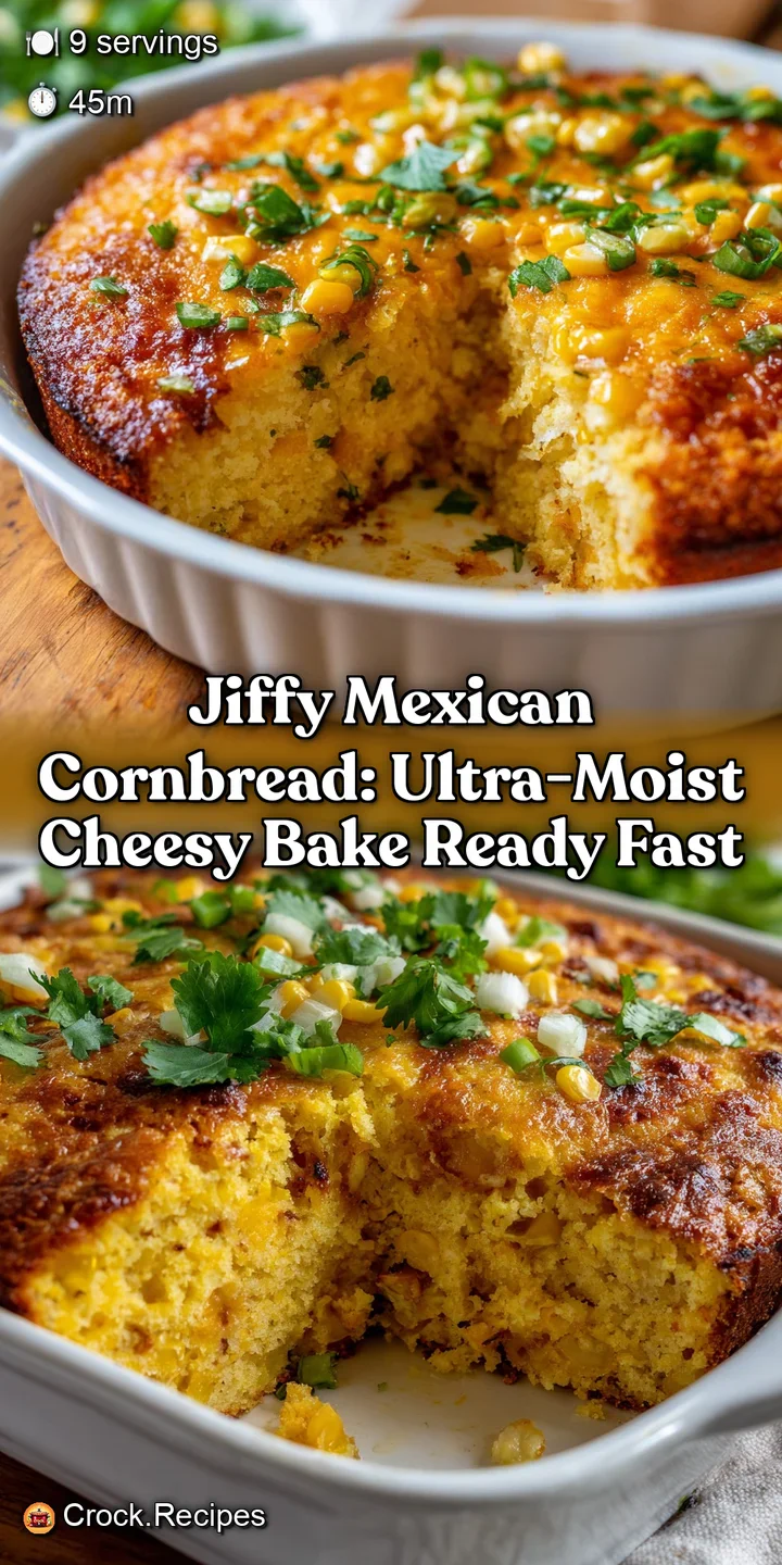 Jiffy Mexican Cornbread: Ultra-Moist Cheesy Bake Ready Fast
