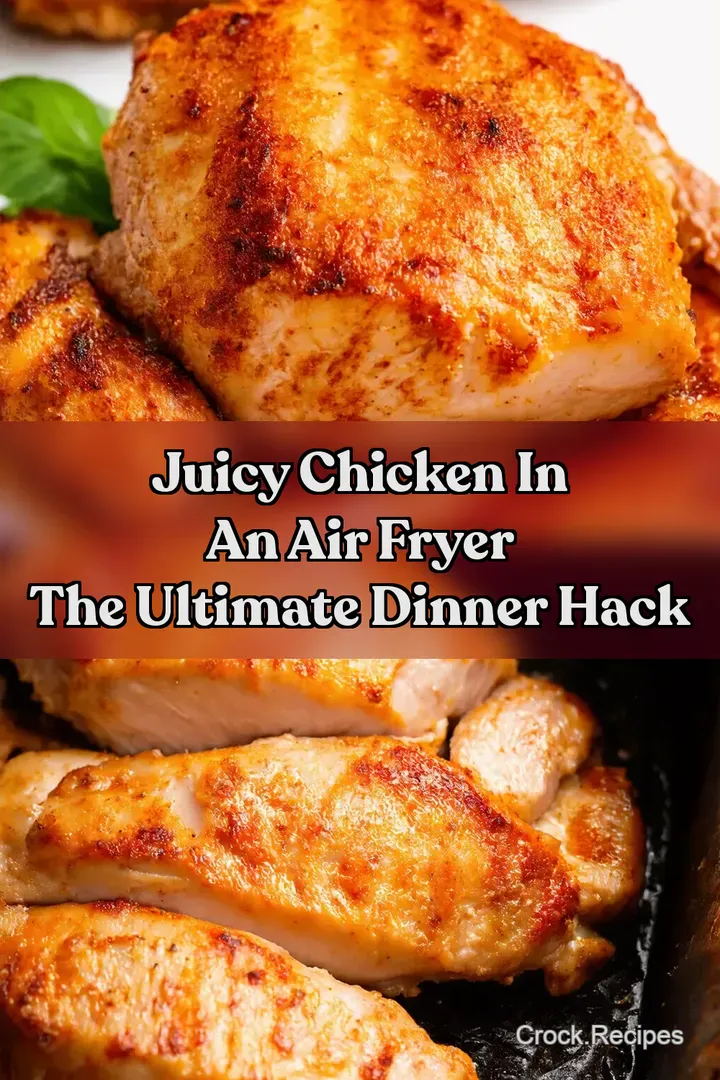 Juicy Chicken in an Air Fryer The Ultimate Dinner Hack