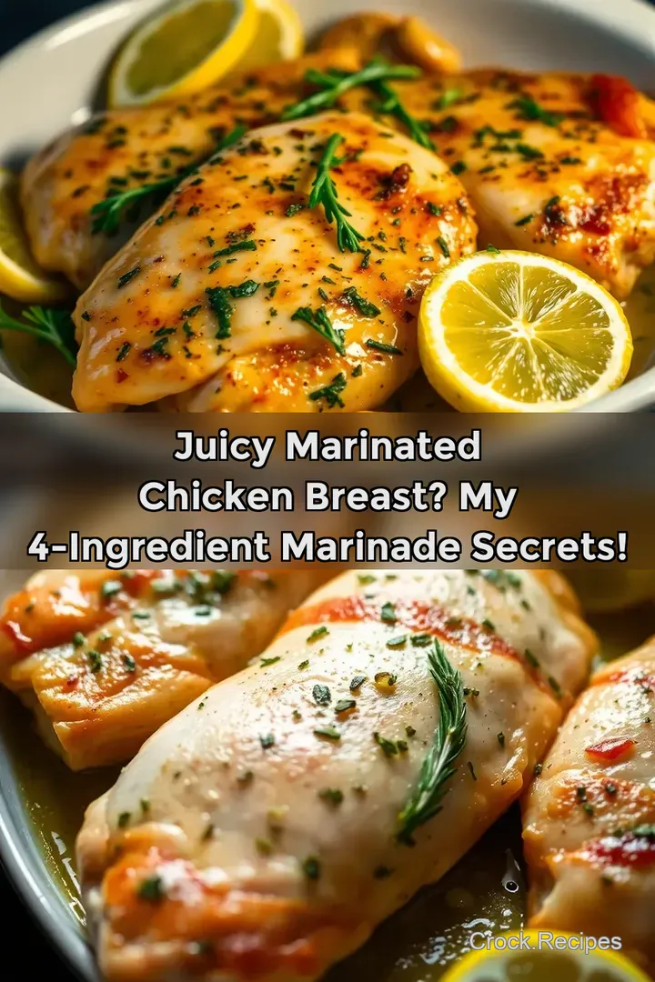 Juicy marinated chicken breast? My 4-Ingredient Marinade Secrets!