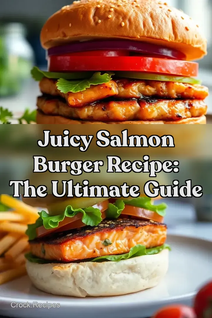 Juicy Salmon Burger Recipe: The Ultimate Guide : PIN FOR LATER Juicy Salmon Burger Recipe: The Ultimate Guide