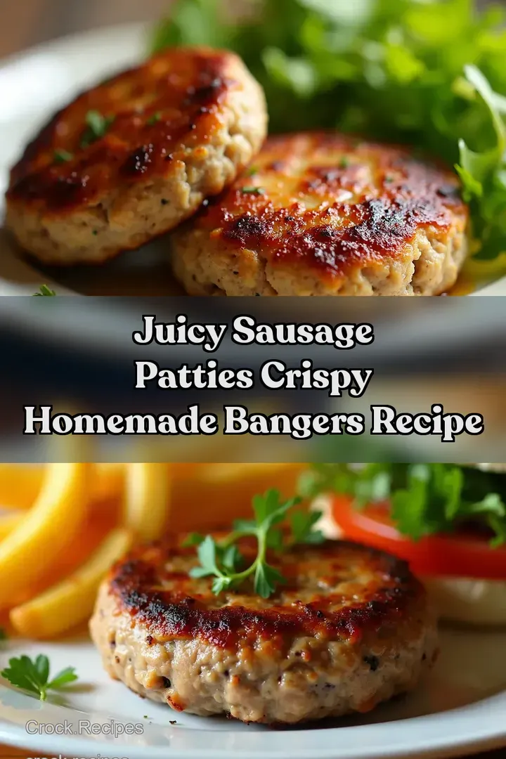 Juicy Sausage Patties Crispy Homemade Bangers Recipe