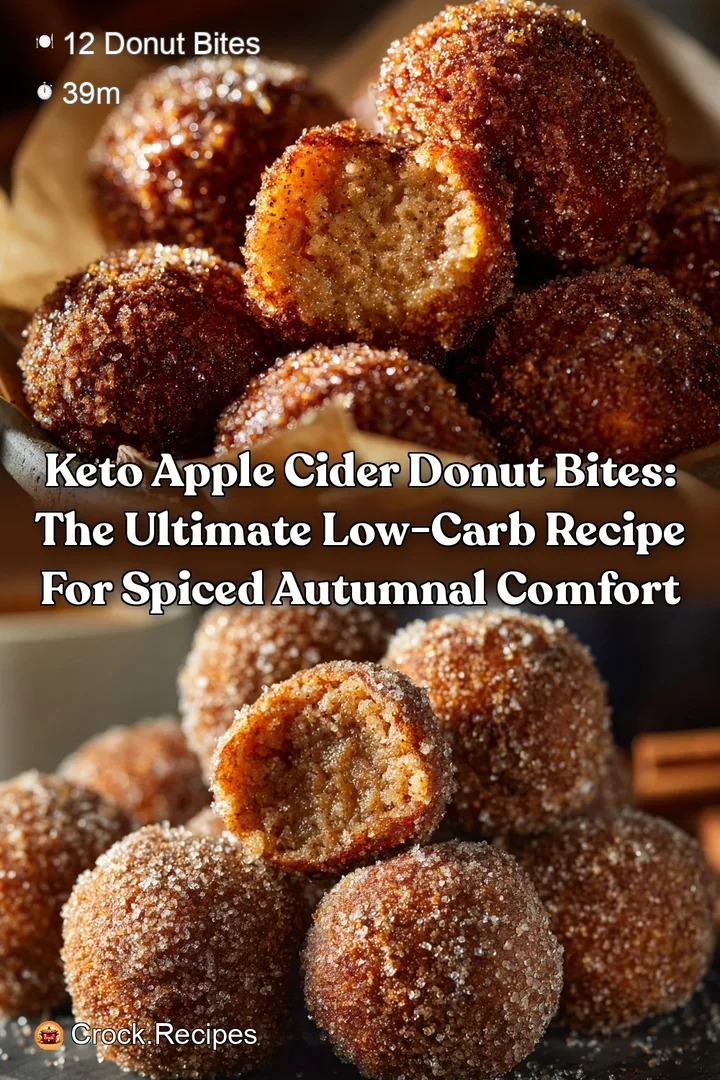 Keto Apple Cider Donut Bites: The ultimate low-carb recipe for spiced autumnal comfort