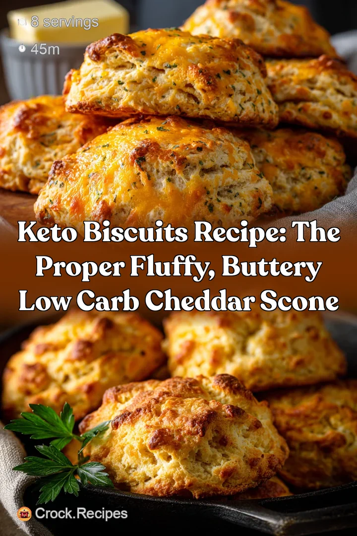 Keto Biscuits Recipe: The Proper Fluffy Buttery Low Carb Cheddar Scone