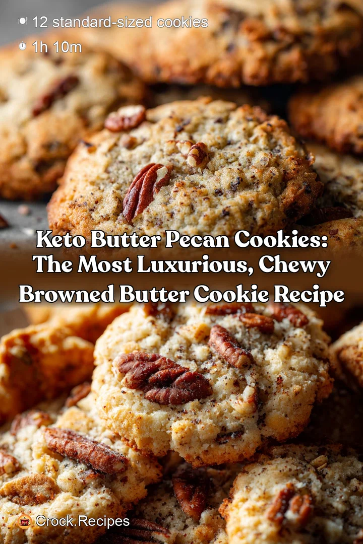 Keto Butter Pecan Cookies: The most luxurious chewy browned butter cookie recipe