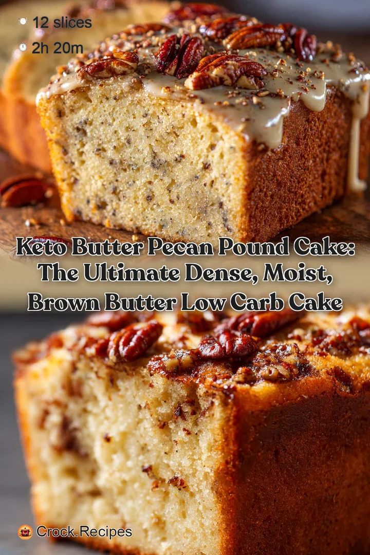 Keto Butter Pecan Pound Cake: The Ultimate Dense Moist Brown Butter Low Carb Cake