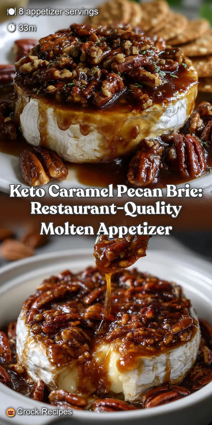 Keto Caramel Pecan Brie: Restaurant-Quality Molten Appetizer