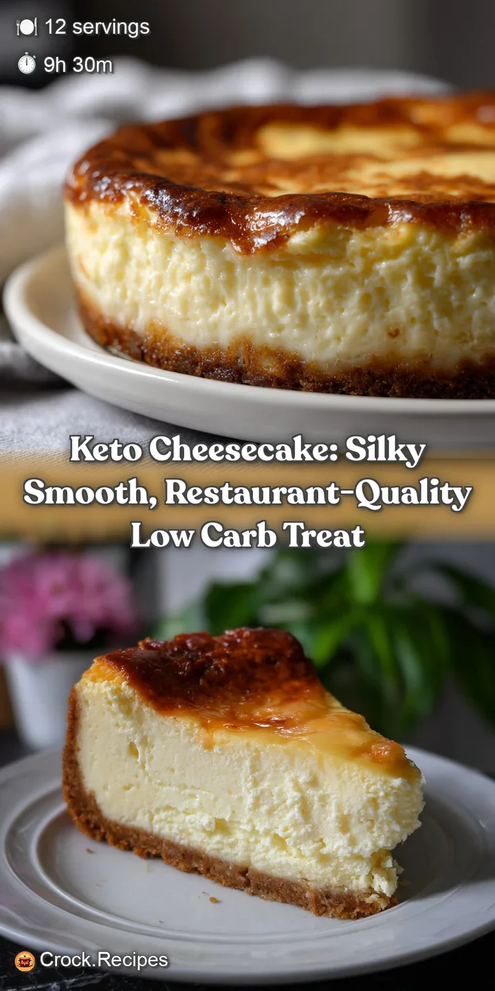 Keto Cheesecake: Silky Smooth Restaurant-Quality Low Carb Treat
