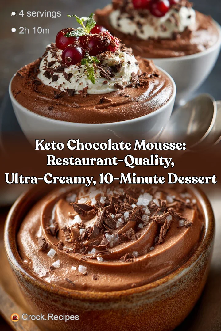 Keto Chocolate Mousse: Restaurant-Quality Ultra-Creamy 10-Minute Dessert