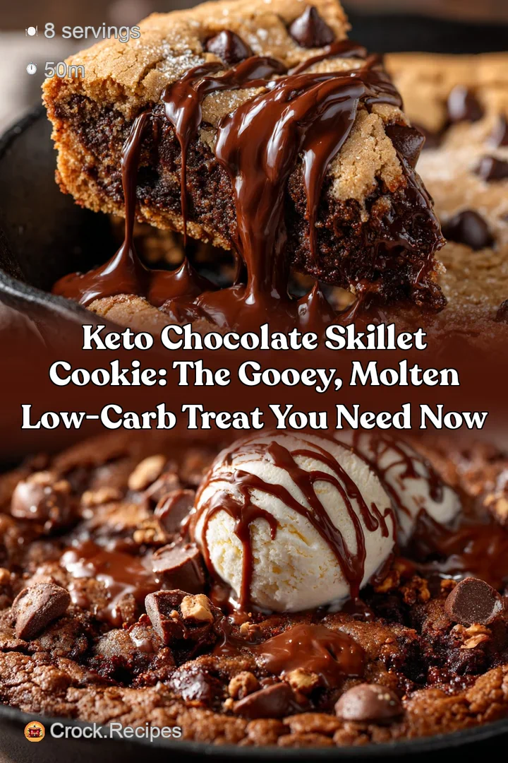 Keto Chocolate Skillet Cookie: The Gooey Molten Low-Carb Treat You Need Now