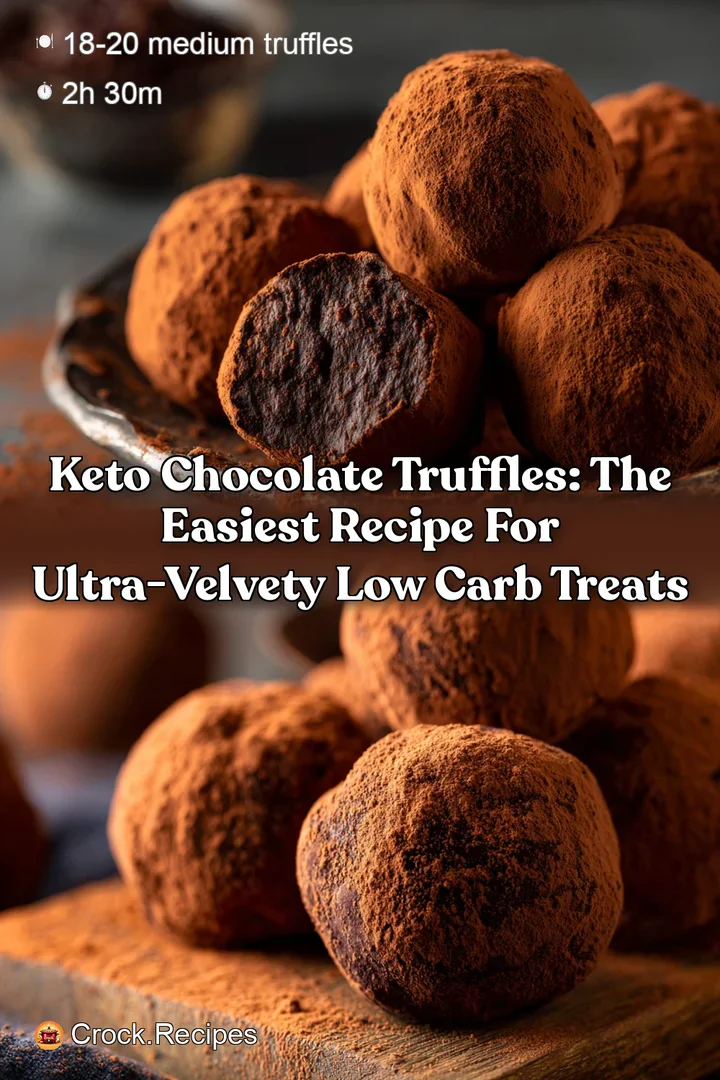 Keto Chocolate Truffles: The Easiest Recipe for Ultra-Velvety Low Carb Treats