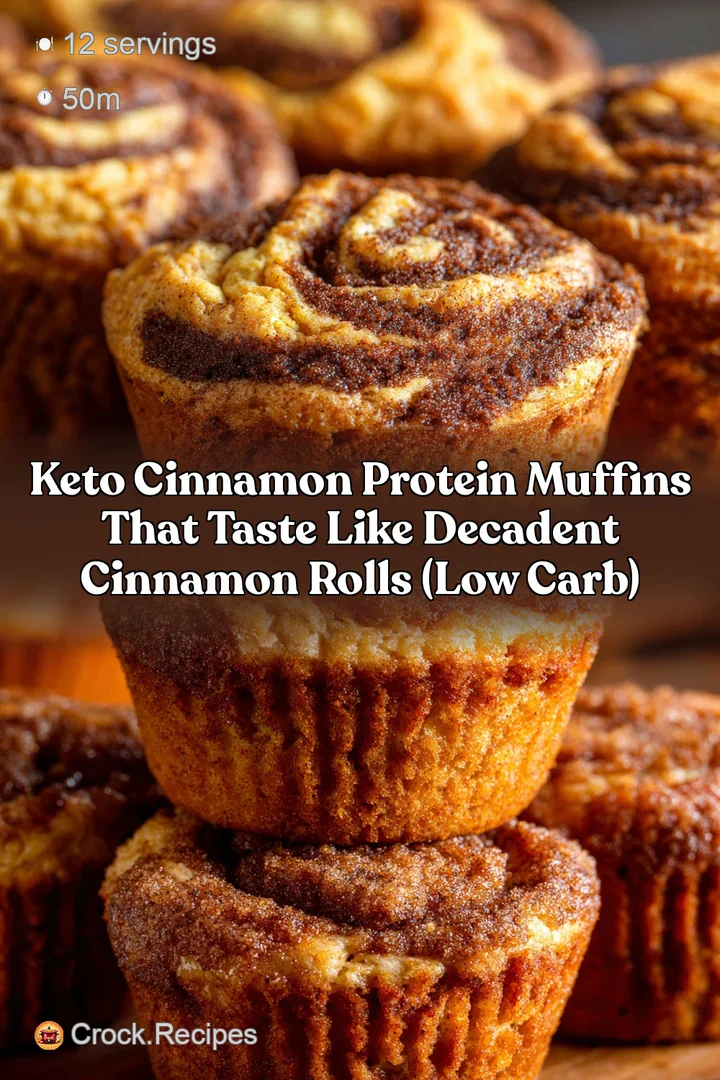 Keto Cinnamon Protein Muffins That Taste Like Decadent Cinnamon Rolls (Low Carb)