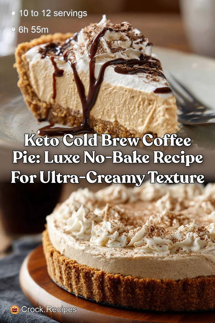 Keto Cold Brew Coffee Pie: Luxe No-Bake Recipe for Ultra-Creamy Texture