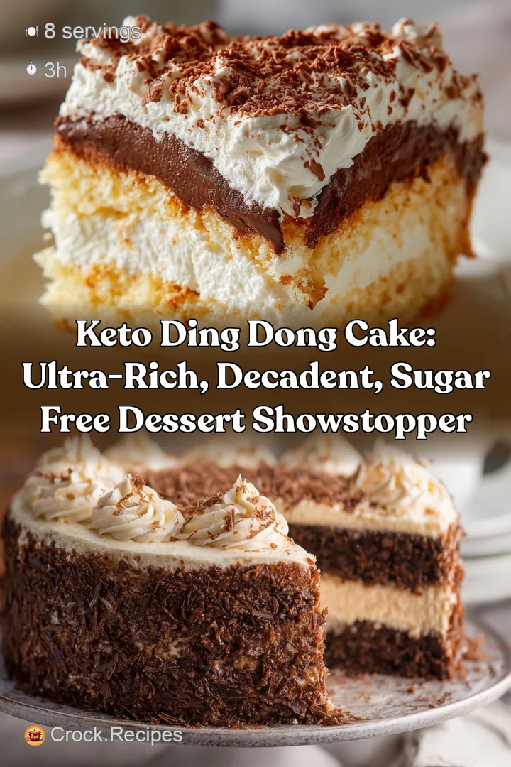 Keto Ding Dong Cake: Ultra-Rich Decadent Sugar Free Dessert Showstopper