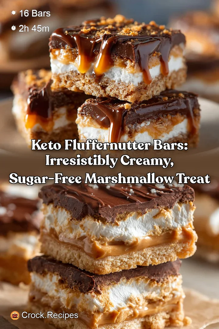 Keto Fluffernutter Bars: Irresistibly Creamy Sugar-Free Marshmallow Treat