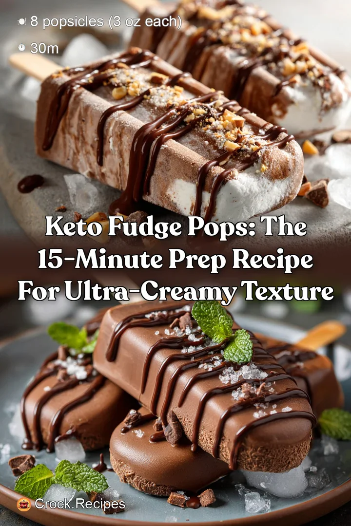 Keto Fudge Pops: The 15-Minute Prep Recipe for Ultra-Creamy Texture