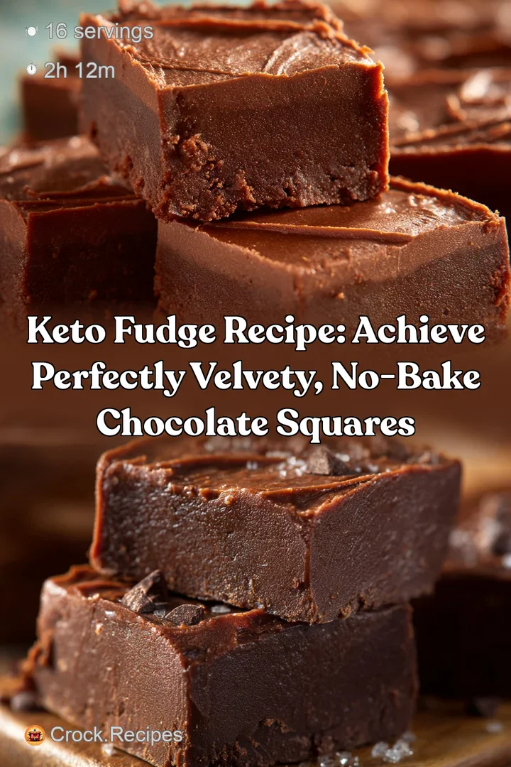 Keto Fudge Recipe: Achieve Perfectly Velvety No-Bake Chocolate Squares