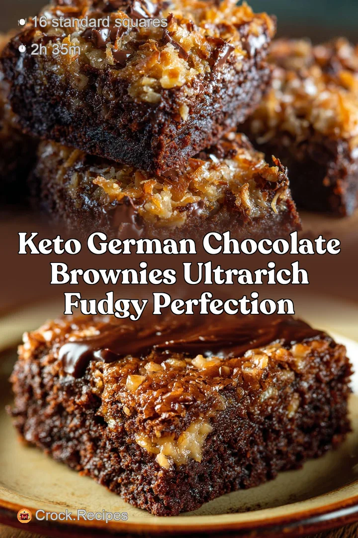 Keto German Chocolate Brownies UltraRich Fudgy Perfection