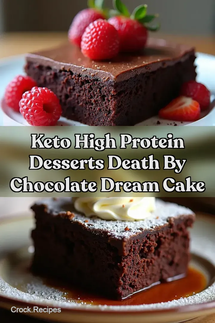 Keto High Protein Desserts Death By Chocolate Dream Cake