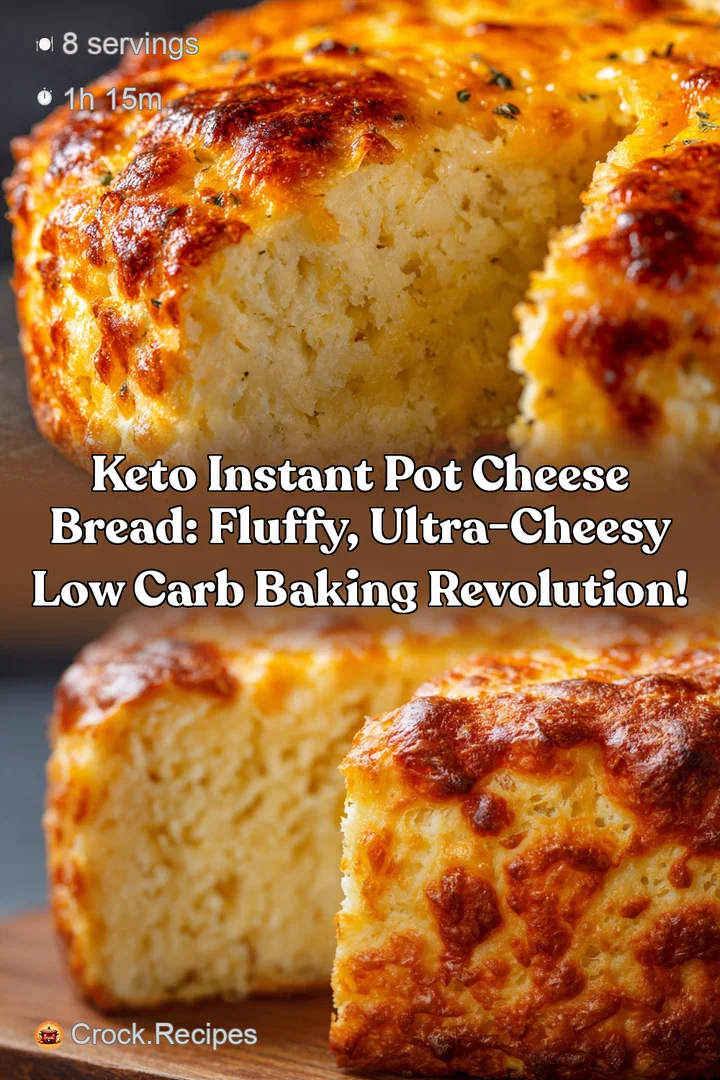 Keto Instant Pot Cheese Bread: Fluffy Ultra-Cheesy Low Carb Baking Revolution!