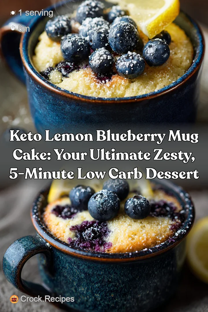 Keto Lemon Blueberry Mug Cake: Your Ultimate Zesty 5-Minute Low Carb Dessert