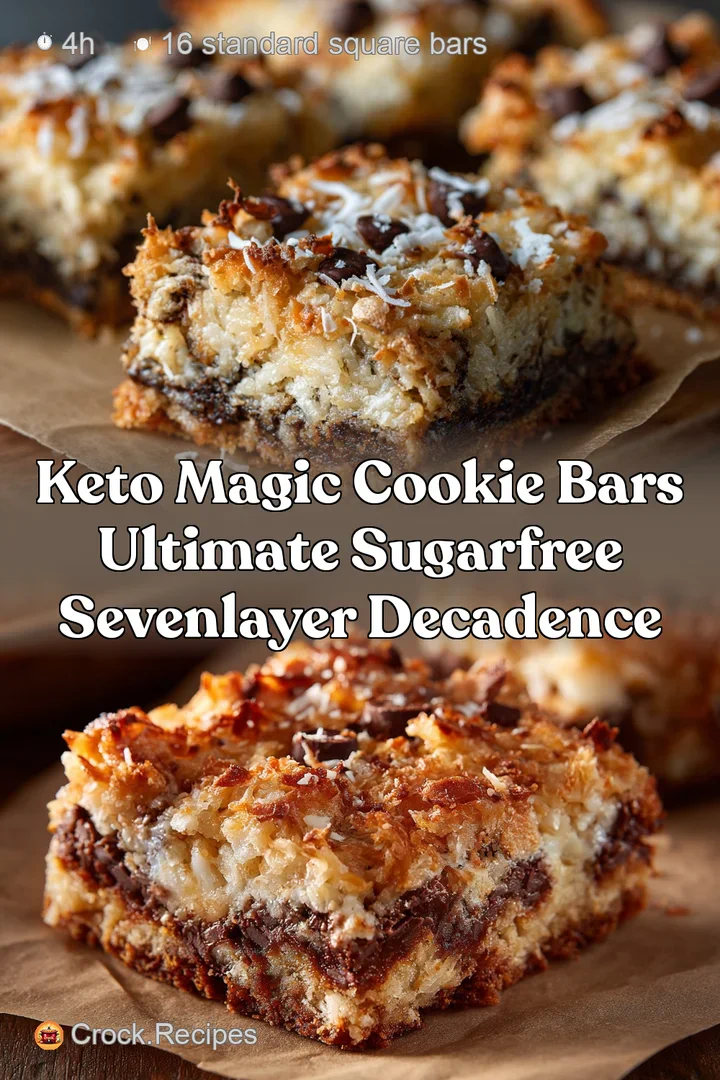 Keto Magic Cookie Bars Ultimate SugarFree SevenLayer Decadence