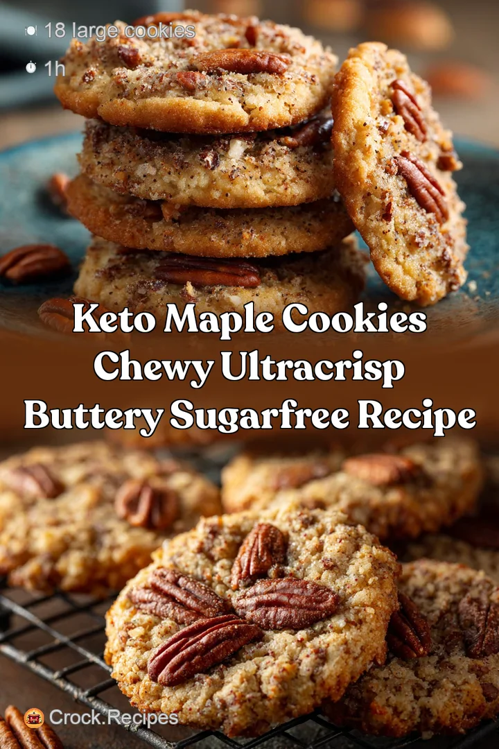 Keto Maple Cookies Chewy UltraCrisp Buttery SugarFree Recipe