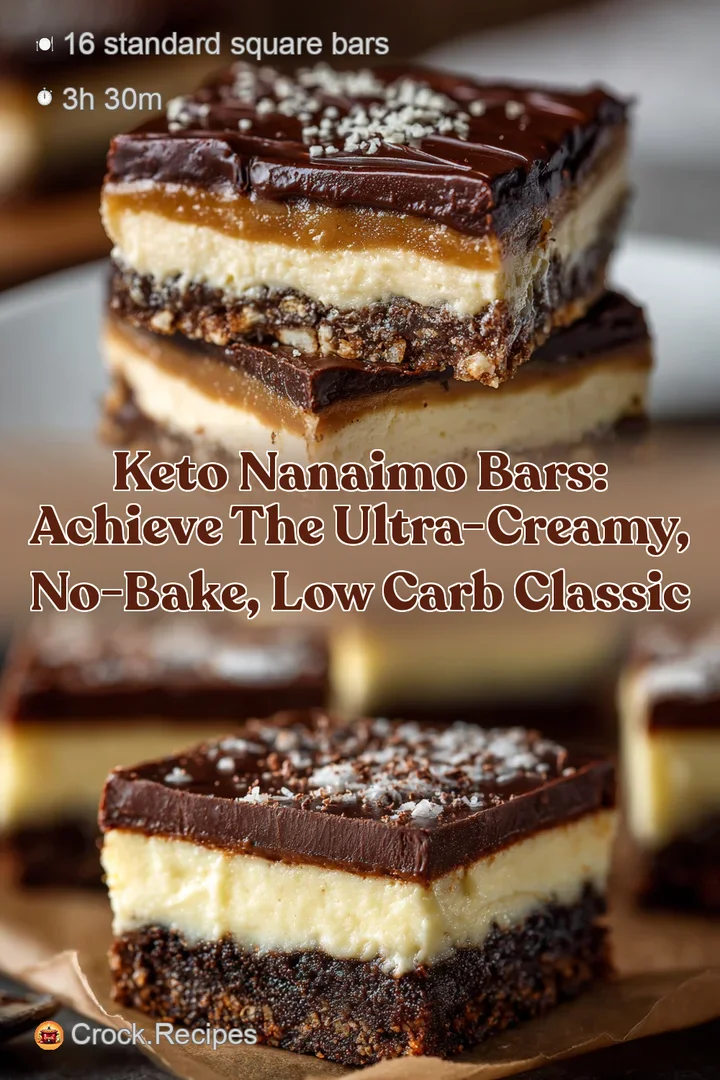 Keto Nanaimo Bars: Achieve the Ultra-Creamy No-Bake Low Carb Classic