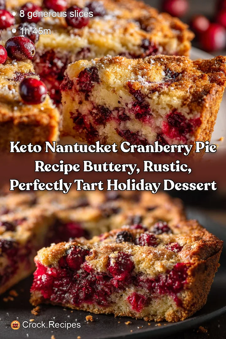 Keto Nantucket Cranberry Pie Recipe Buttery Rustic Perfectly Tart Holiday Dessert
