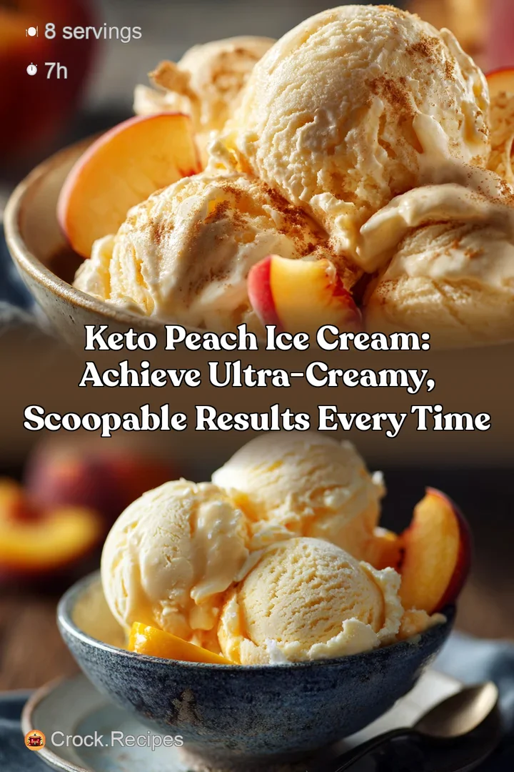 Keto Peach Ice Cream: Achieve Ultra-Creamy Scoopable Results Every Time