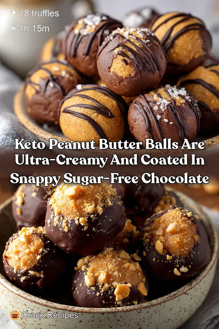 Keto Peanut Butter Balls are Ultra-Creamy and Coated in Snappy Sugar-Free Chocolate