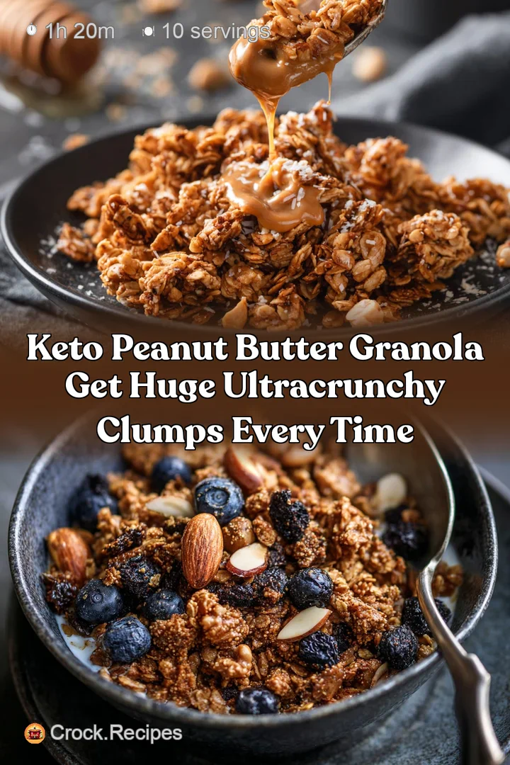 Keto Peanut Butter Granola Get Huge UltraCrunchy Clumps Every Time