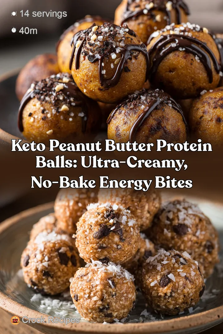 Keto Peanut Butter Protein Balls: Ultra-Creamy No-Bake Energy Bites