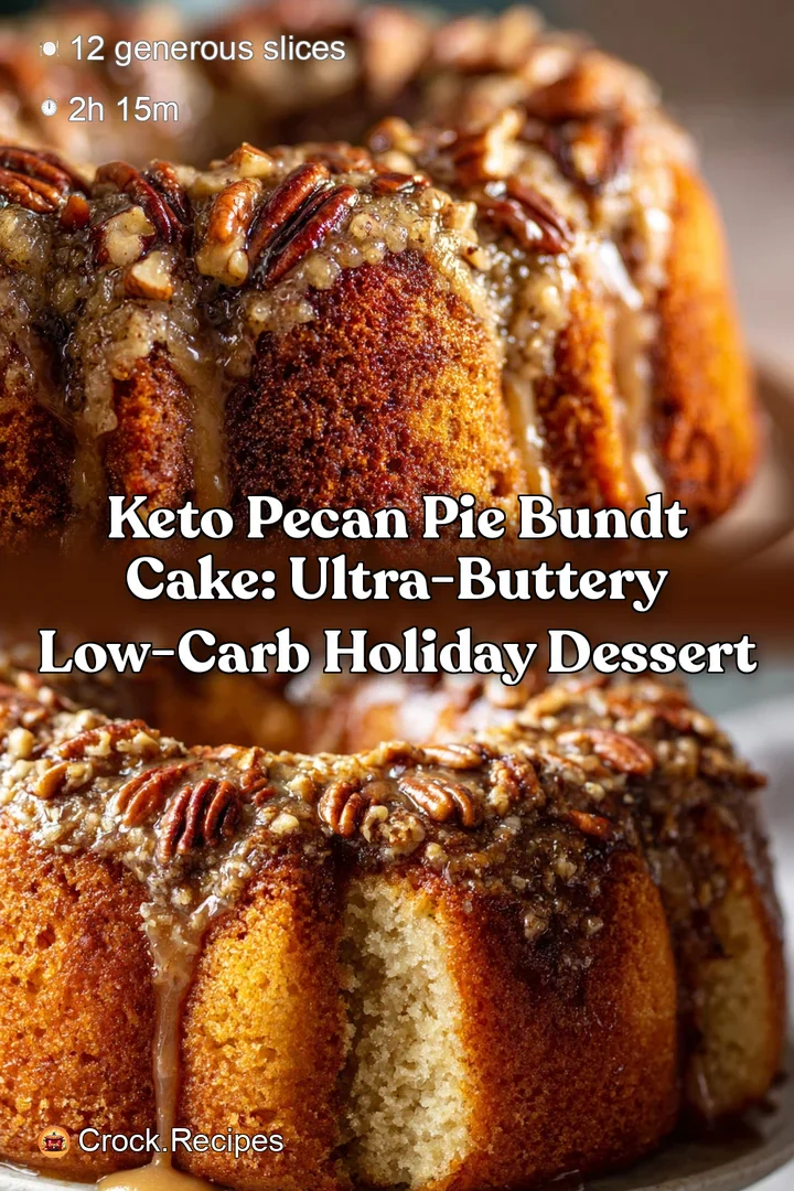 Keto Pecan Pie Bundt Cake: Ultra-Buttery Low-Carb Holiday Dessert