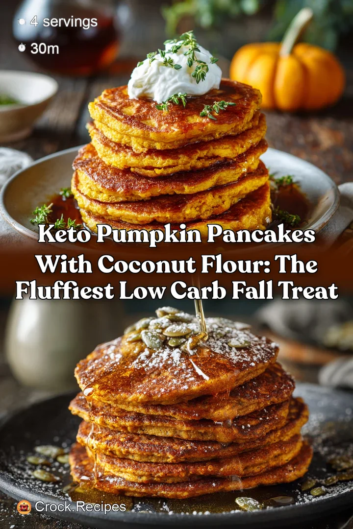 Keto Pumpkin Pancakes with Coconut Flour: The Fluffiest Low Carb Fall Treat