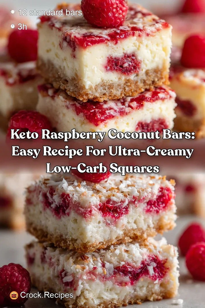 Keto Raspberry Coconut Bars: Easy Recipe for Ultra-Creamy Low-Carb Squares