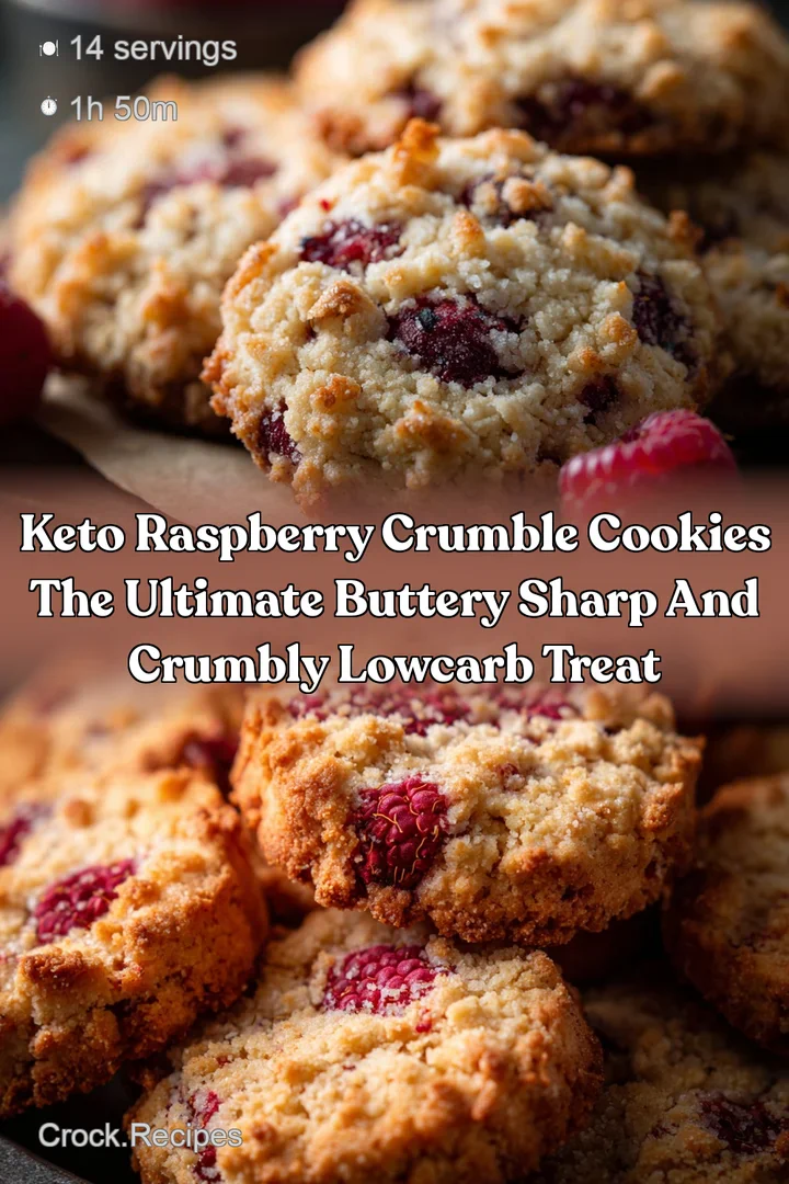 Keto Raspberry Crumble Cookies The ultimate buttery sharp and crumbly lowcarb treat