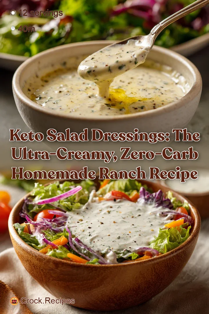 Keto Salad Dressings: The Ultra-Creamy Zero-Carb Homemade Ranch Recipe