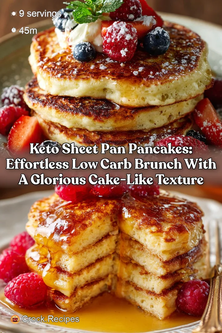Keto Sheet Pan Pancakes: Effortless Low Carb Brunch with a Glorious Cake-Like Texture