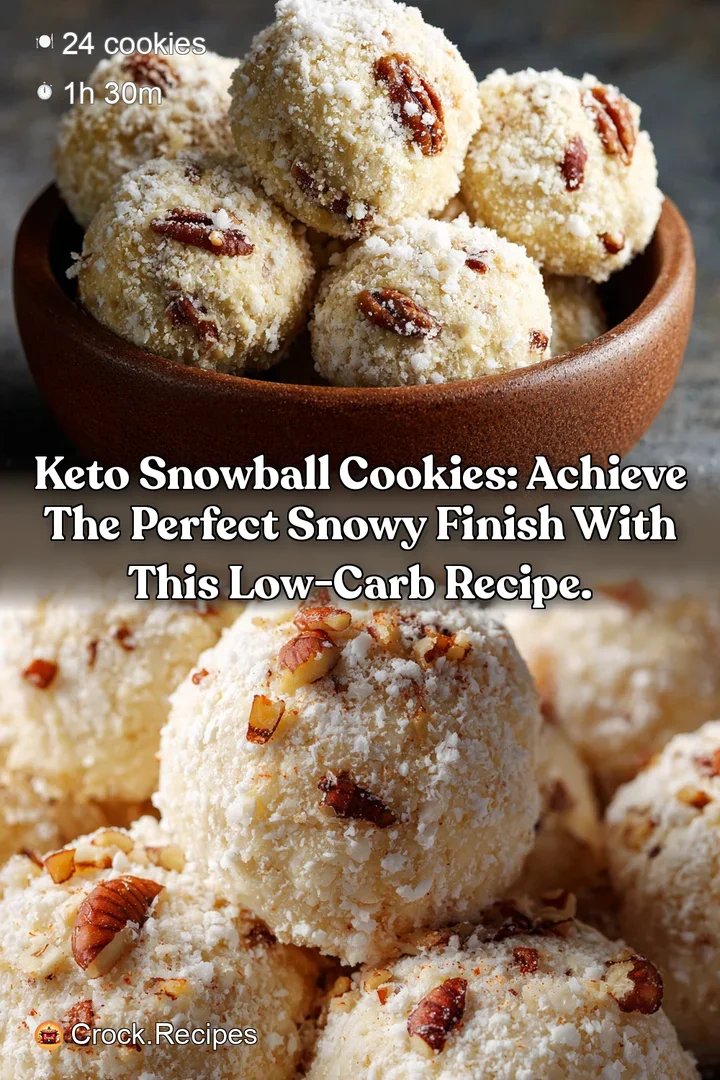 Keto Snowball Cookies: Achieve the perfect snowy finish with this low-carb recipe.